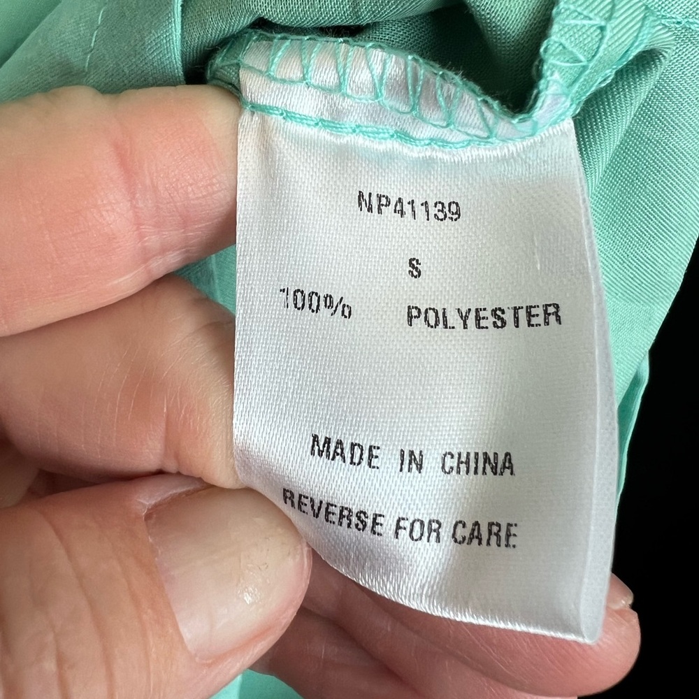 🆕 💚 NWT LUMIERE Stunning Mint Green Romper | Size Small - Picture 7 of 11